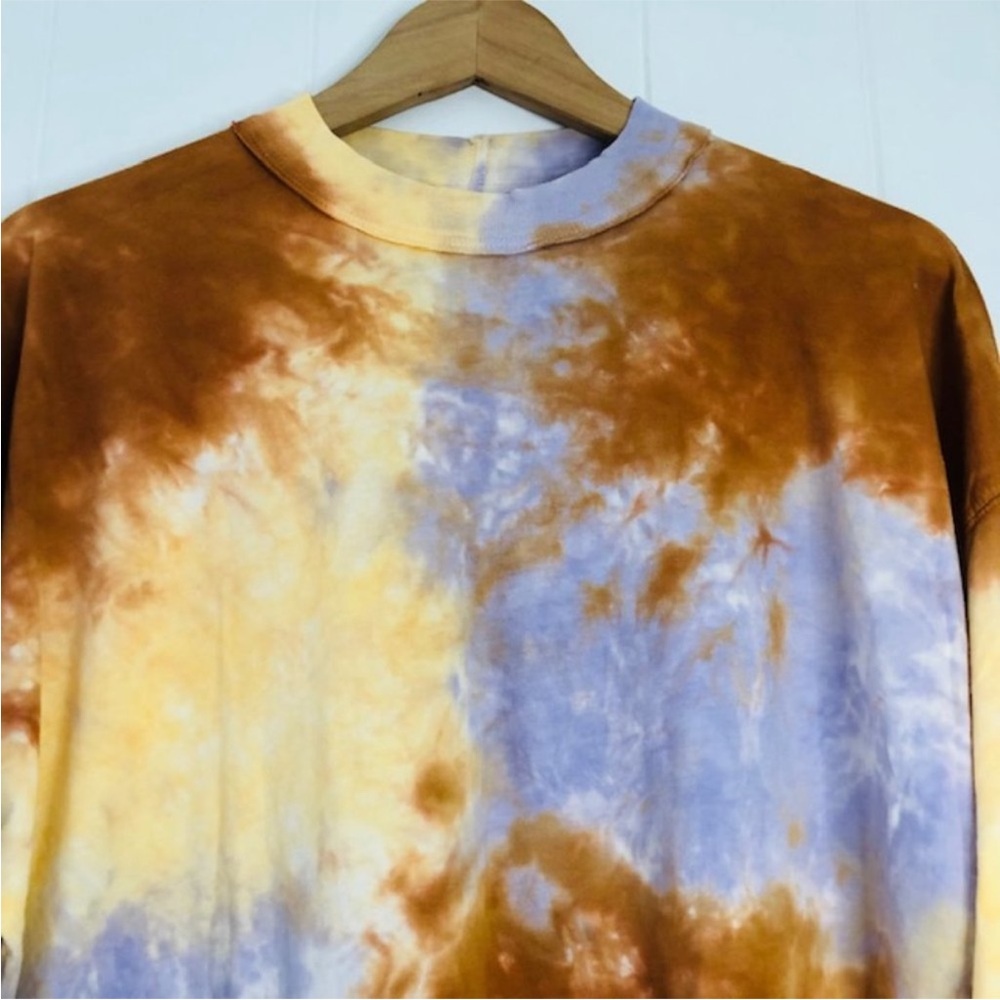 Free People/We The Free - Be Free Tie-Dye Long Sleeve Tee (Oversized) NWT - Picture 7 of 14